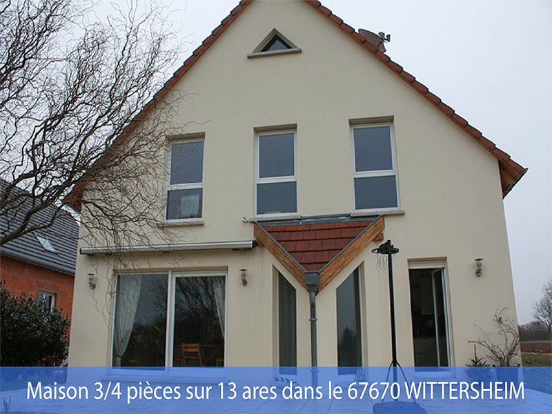 Maison 3/4 pièces vendue dans le 67670 Wittersheim
