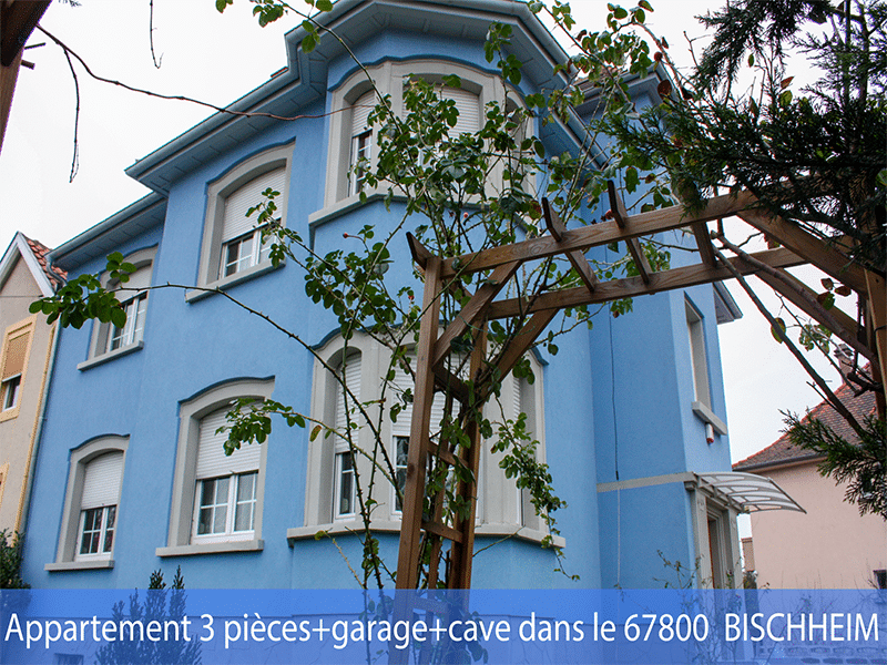 Appartement 3 pièces + garage + cave dans 67800 BISCHHEIM