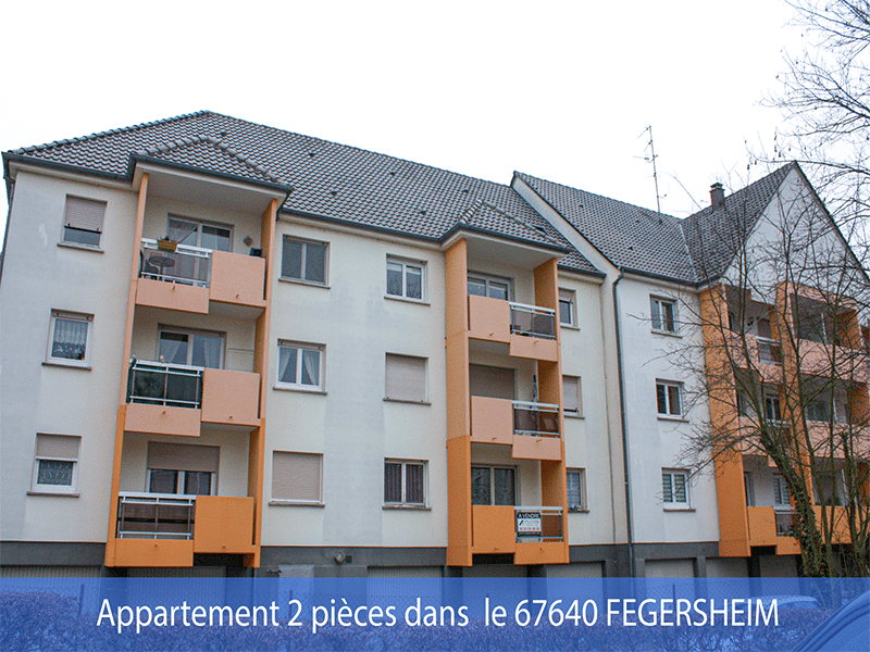 Appartement 2 pièces dans le 67640 FEGERSHEIM